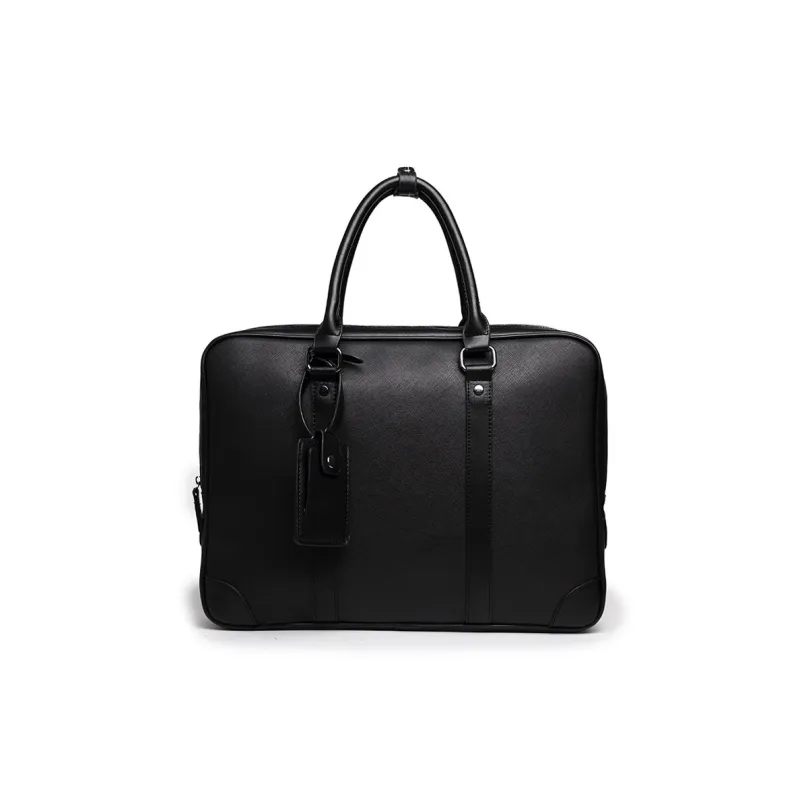 DOSRFINI PU Handbag Men's Black-0
