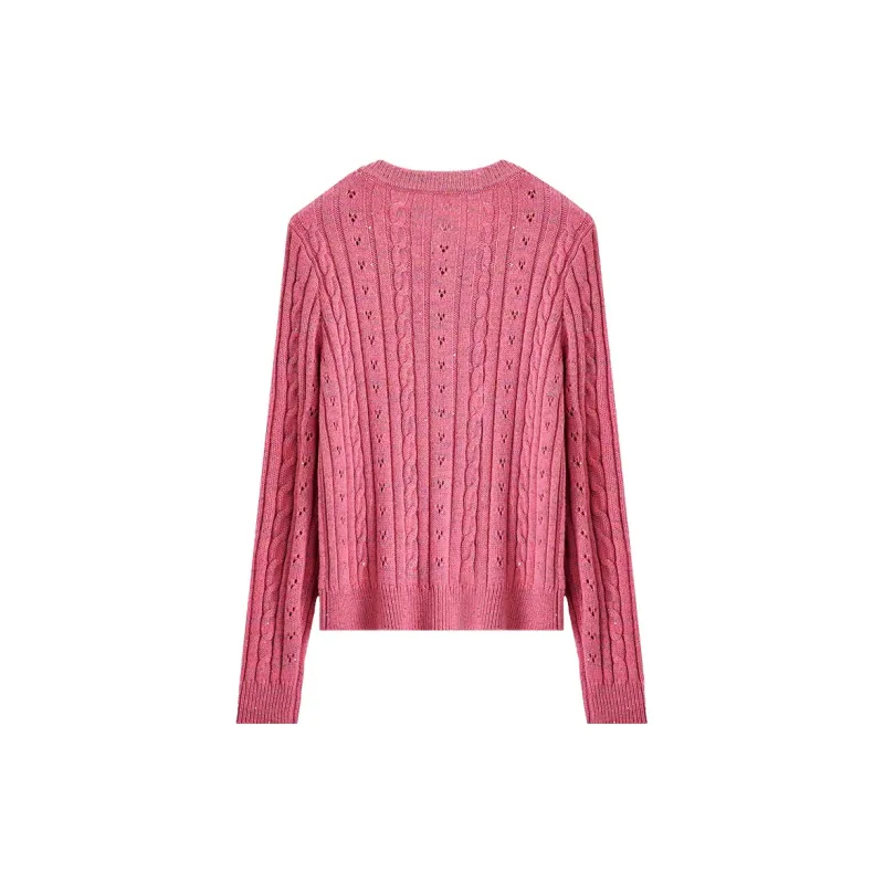 XIANGYING Knitwear Women's Barbie Pink-1