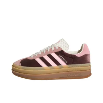 Gazelle Women's Adidas Originals Bold 'Shadow Brown Glow Pink Velvet' Women's