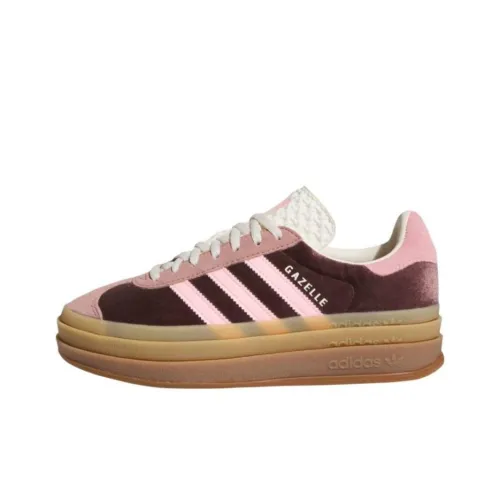 Adidas Originals Gazelle Bold Shadow Brown Warm Clay Glow Pink Women's