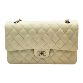 CHANEL Classic Flap CF Lambskin Flap Bag, Shoulder Bag, Crossbody Bag Medium Size Women's Green