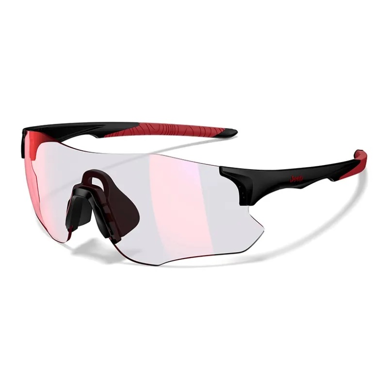 Jeep TR/Memory Plastic Irregular Shape Sunglasses Unisex White-6