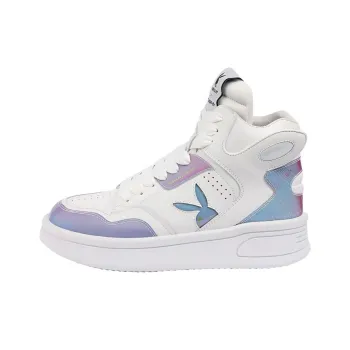 Playboy x MINEPAIR High-Top Skateboard Shoes Women's Iridescent Color