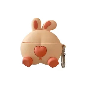 CHRROTA Compatible Red Beige Buds 5 Pro Silicone Cartoon Headphone Protective Case Bluetooth Headphone Protective Shell