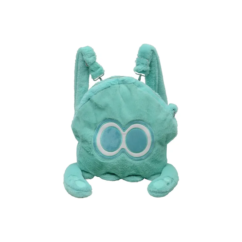 Kaka Tree Plush Backpack Regular Unisex Gray/Pink/Green-6