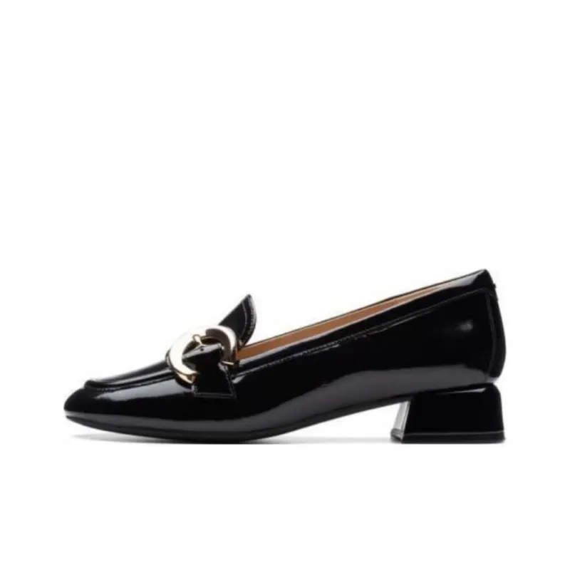 Clarks Daiss 30 Chunky Heel High Heels 3cm Women's Black-0