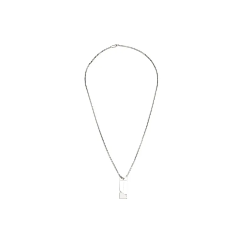 CALVIN KLEIN Stainless Steel Necklaces Unisex Silver-1