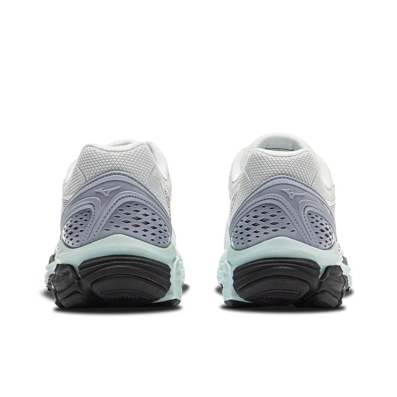 Mizuno Halo Mi Cushioned Slip-Resistant Breathable Low-Top Running Shoes Unisex Gray Blue-4