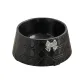 [Piano Black]Silver Bowknot Pet Bowl