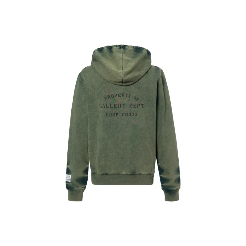 Lanvin X Gallery Dept. Logo Hoodie With a Worn Effect and