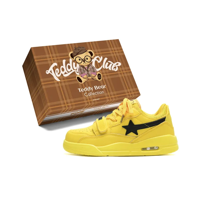 Teddy Bear Collection Slip Resistant, Abrasion Resistant, And Balanced Low Top Skateboard Shoes Unisex-0