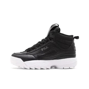 FILA Disruptor 2 Anti-Slip Wear-Resistant Mid-Top Casual Shoes Unisex Black