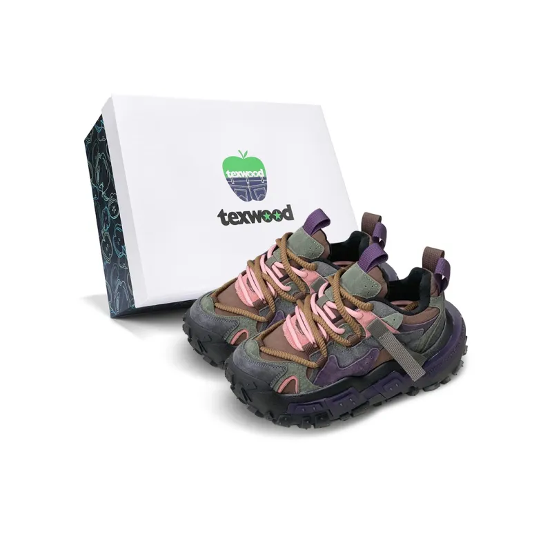 TEXWOOD Cushioning Anti-Slip And Wear-Resistant Height Increasing Low-Top Chunky Sneakers Men's-8