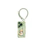Oil Paintings Green Floral Snake Lanyard