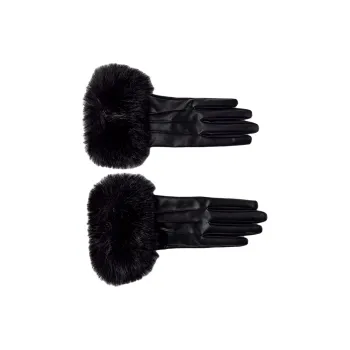 ZARA Polyester Gloves Women's Black