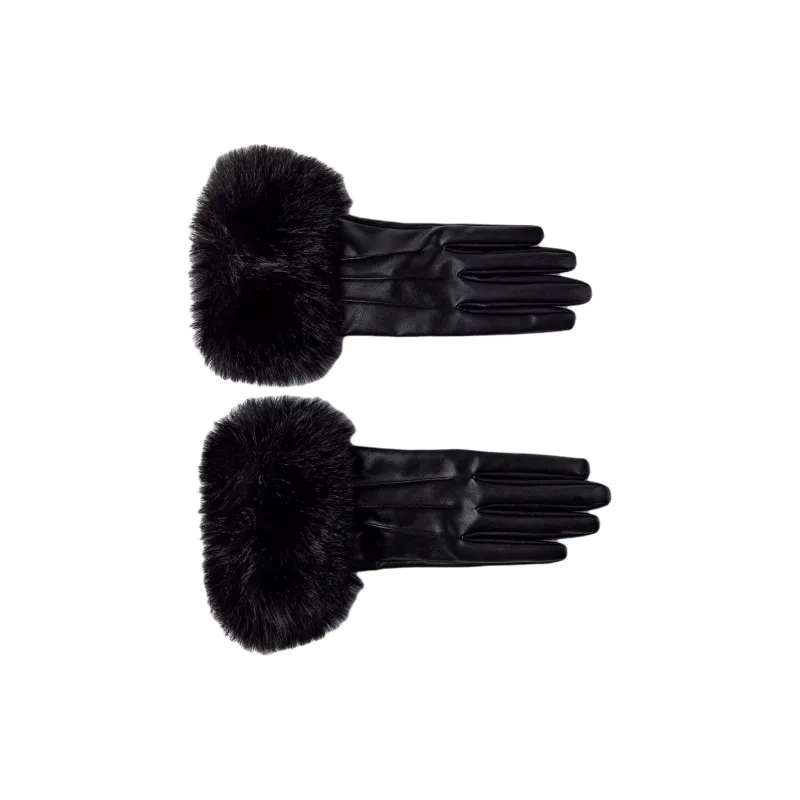 ZARA Polyester Gloves Women's Black-0