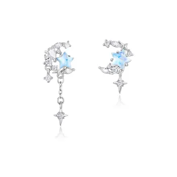 Central Fashion Silver 925 Stud Earrings Women's