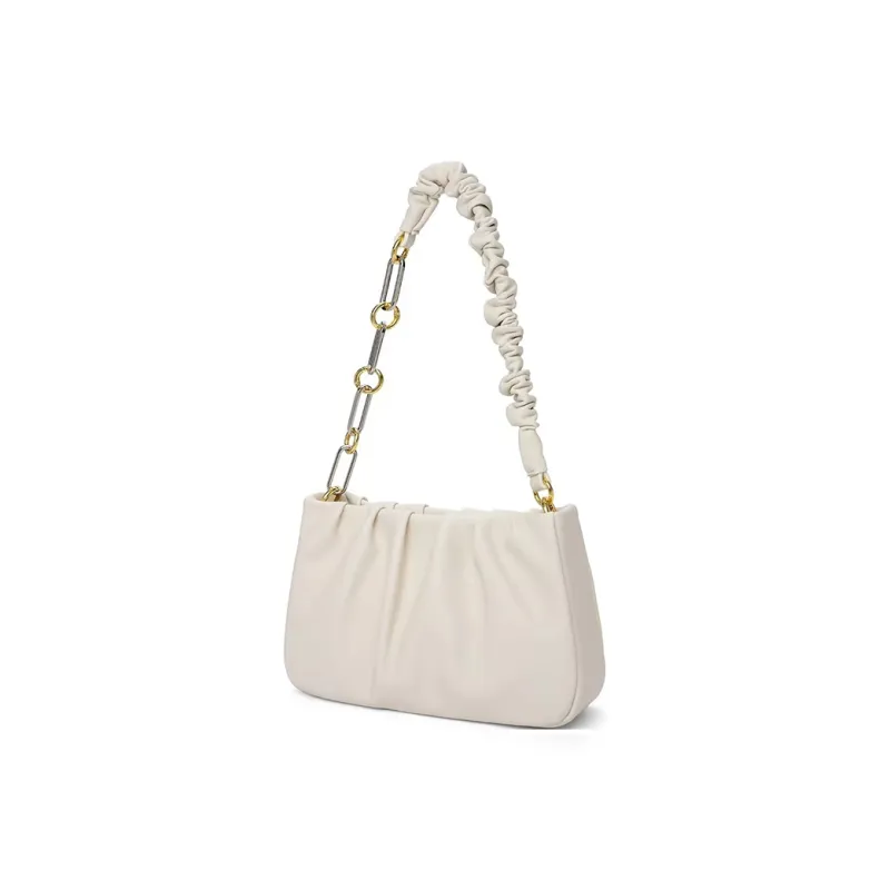 Vigno Synthetic Leather Shoulder Bag Regular Women's Ecru/Black-1