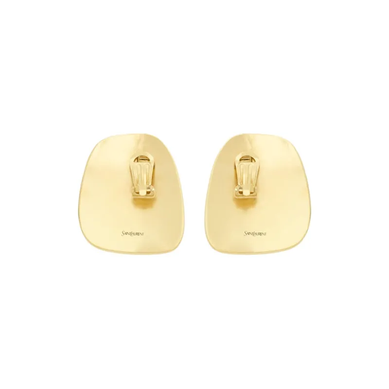 SAINT LAURENT Resin, Metal Earrings Women's Gold-1