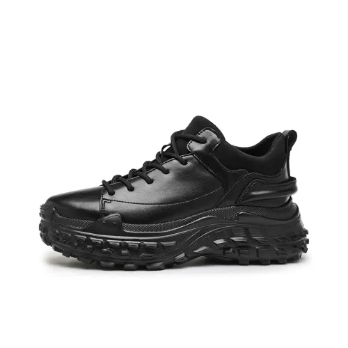 Jerden Smith Slip Resistant Impact Resistant Height Increasing Low Top Chunky Sneakers