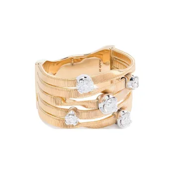 Marco Bicego 18Kt Yellow Gold Five Diamond Ring