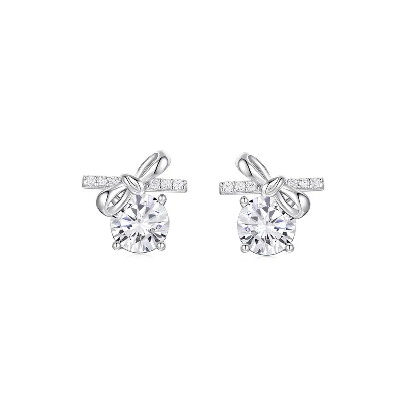 KADER 925 Sterling Silver Stud Earrings Women's Silver, Bestie Women's Gift, Box-0