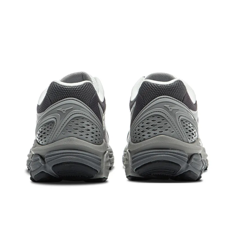 Mizuno Halo Mi Cushioning Anti Slip Wear Resistant Breathability Low Top Running Shoes Unisex White Gray-4