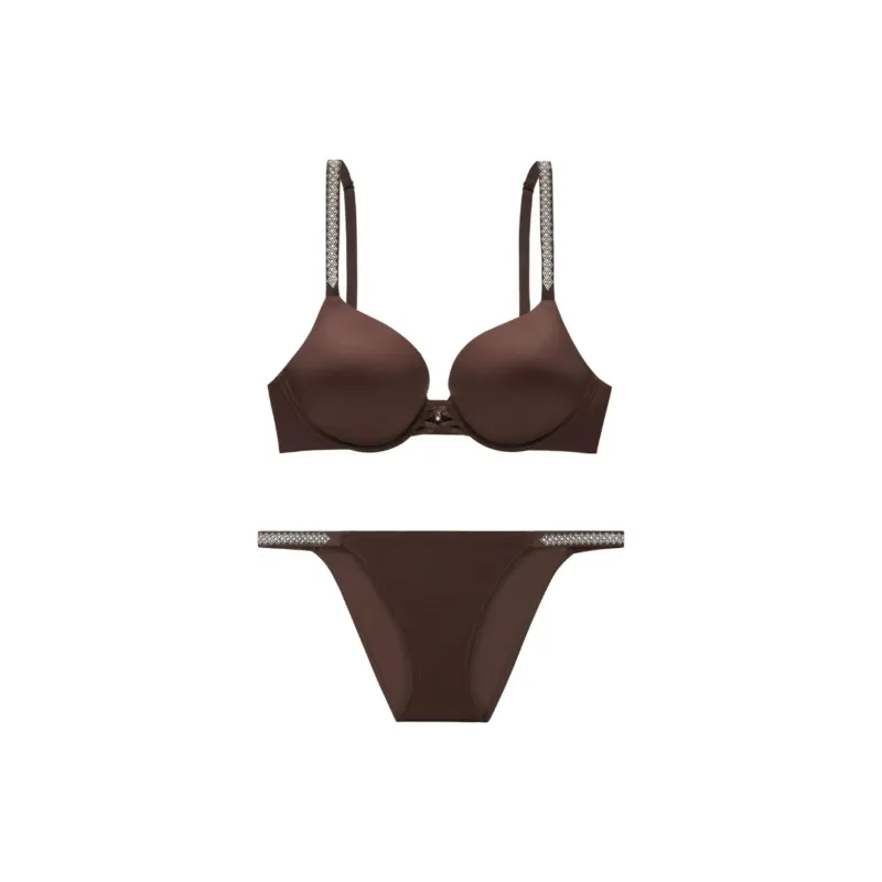 Victoria's Secret Underwear Set Women's Dark Brown-0