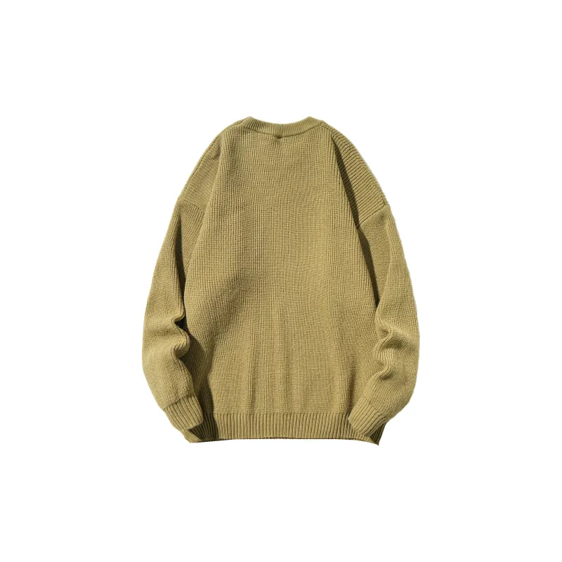 ZMOH Crew Neck Sweater Unisex Couple's-5