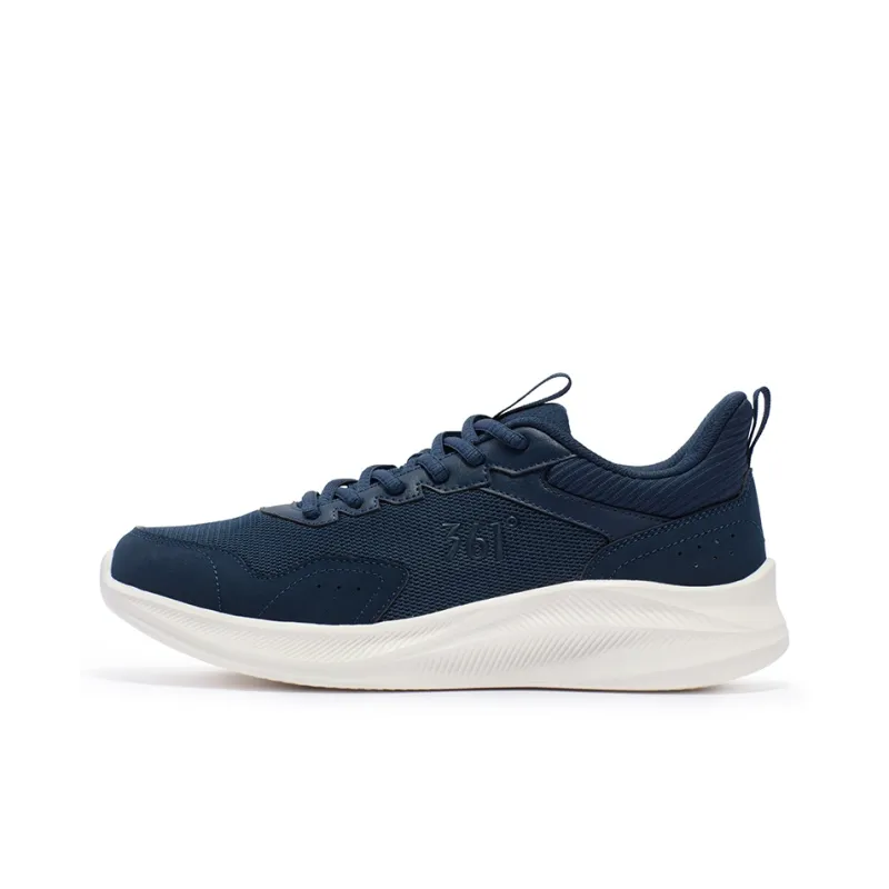 361° Anti-Slip Wear-Resistant Low-Top Running Shoes Men's Blue White-0