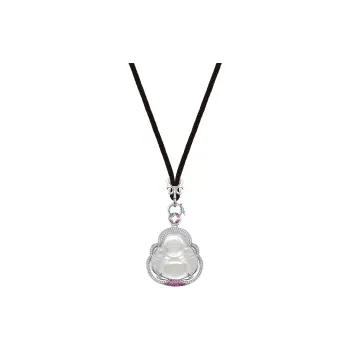 Heart Grass Chalcedony Jade Necklaces Women's