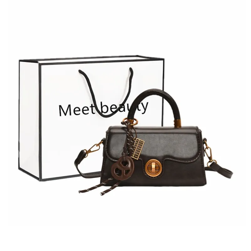 Fitchell PU Handbag Women's Coffee/White/Brown/Black-0