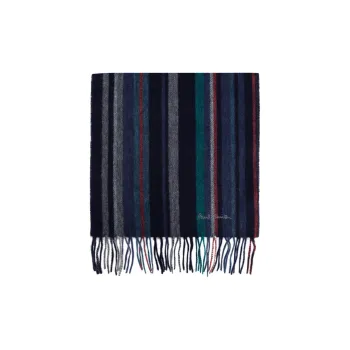 Paul Smith Wool Scarf With Fringes