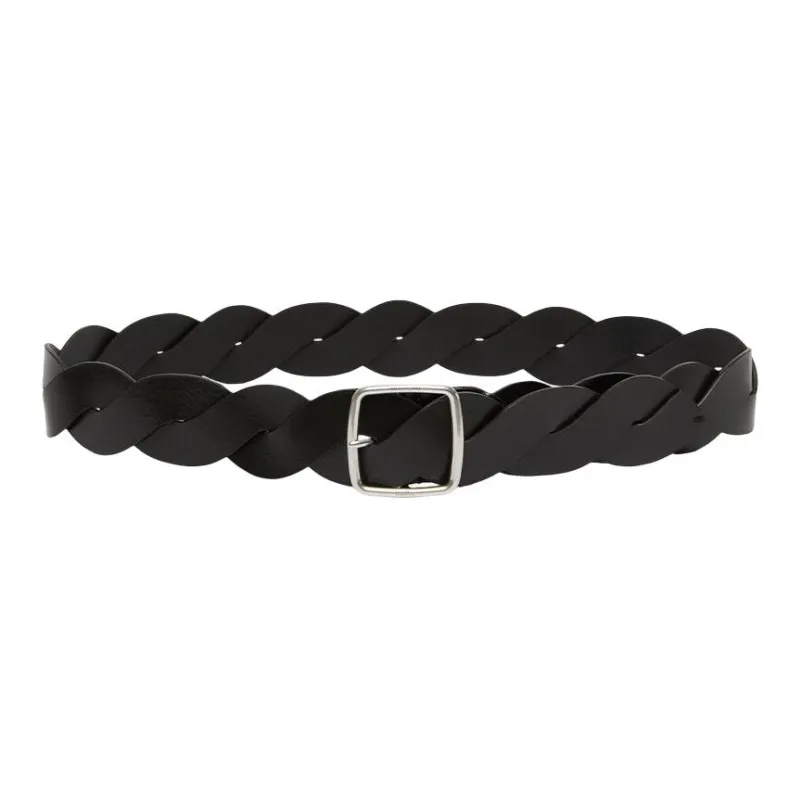 MaxMara Cow Leather Belts Women's Black -0