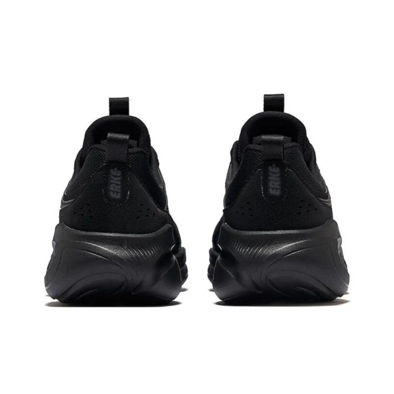 Erke Anti Slip And Wear Resistant Coverage Low Top Chunky Sneakers Men's Black-4