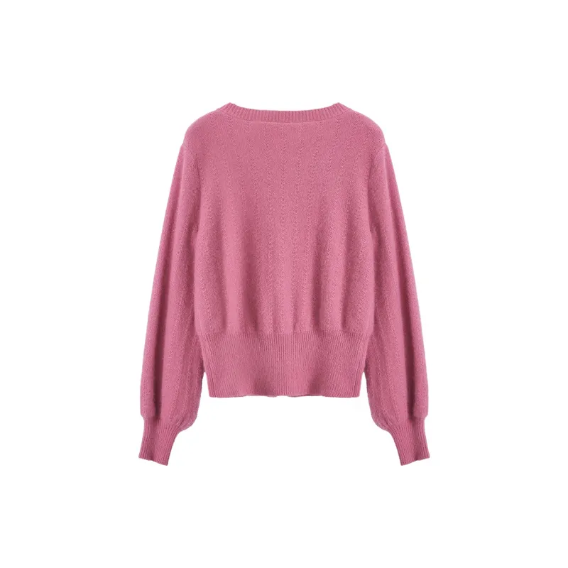 XIANGYING Knitwear Women's Barbie Pink-1