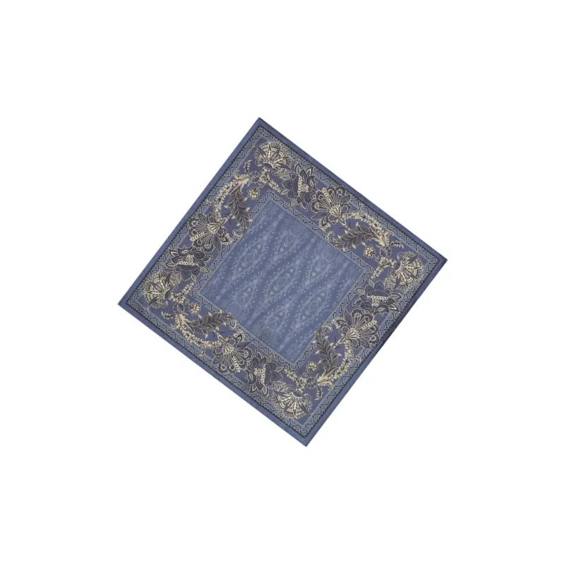 ETRO Leafy print Silk Pocket Square-1