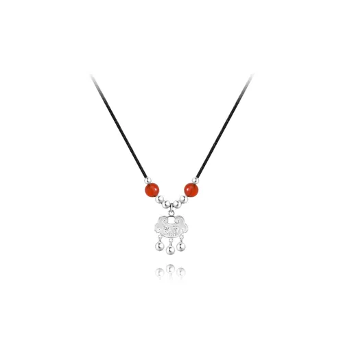 BLANK IN BLANK Sterling Silver Necklaces Women's Bestie Girlfriend Couple Birthday Box Girl