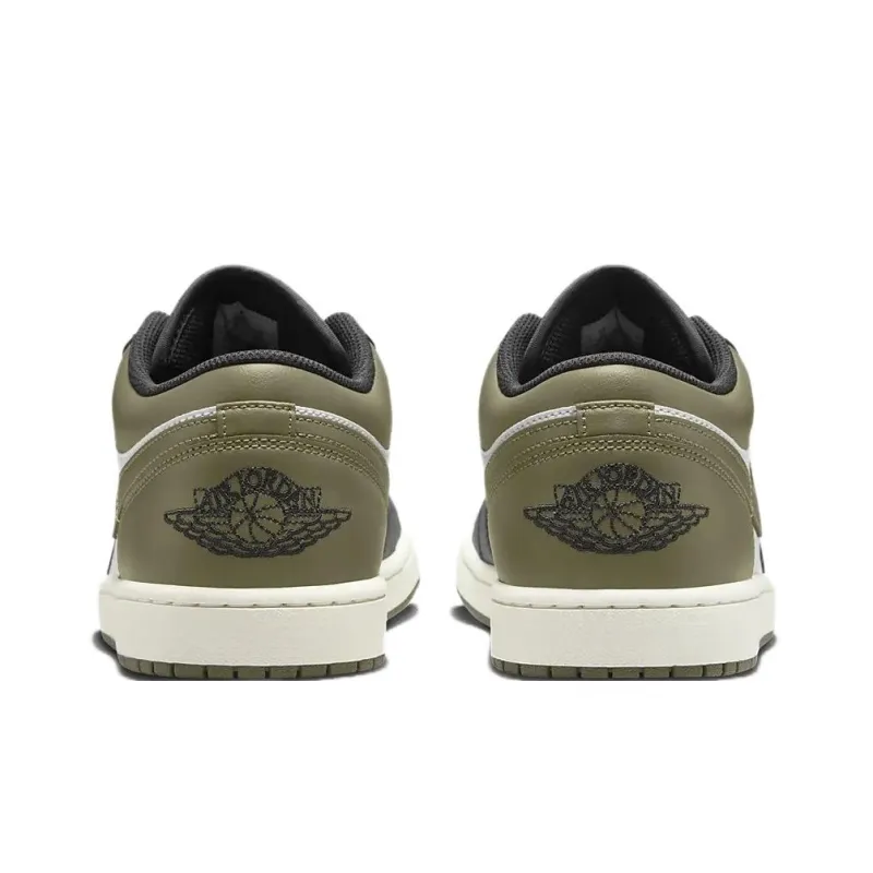 Jordan 1 Low Black Toe Medium Olive-4