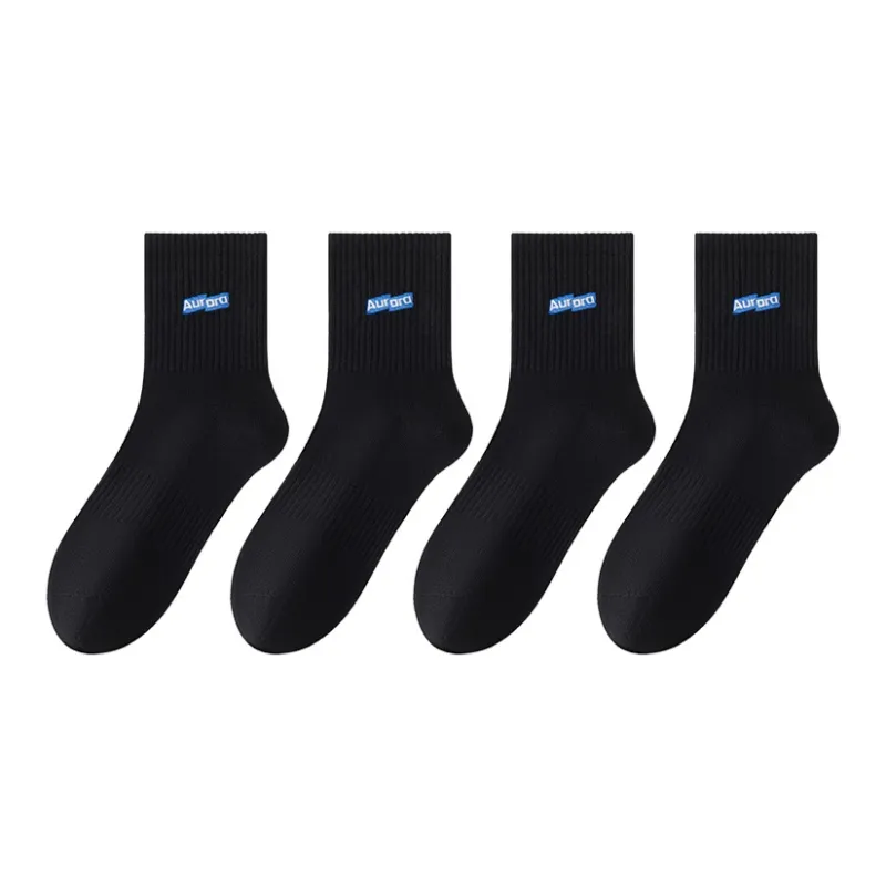 SHIWAJI Mid Calf Socks Men's 4 Pack-2