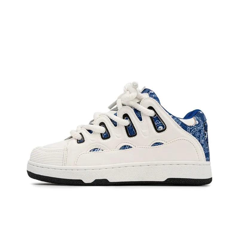 BEIER Youthful Revitalization Preppy Low Top Skateboard Shoes Unisex-1