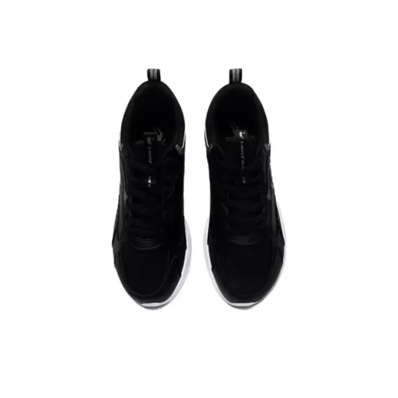 QIAODAN Wear-resistant And Lightweight Low-Top Running Shoes Men's Black-3