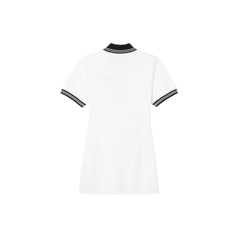Burberry Check Stripe trim Polo Dress-1