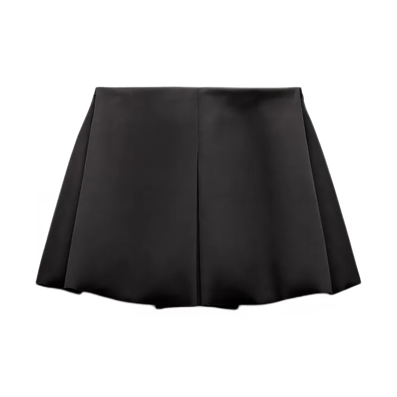 ZARA Casual Short Skirts Women's Black-1