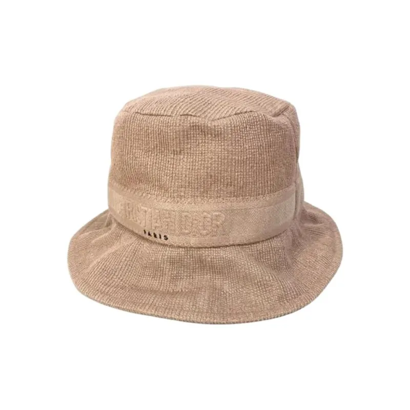 DIOR Cotton Viscose Polyester Bucket Hats Women's Brown-0
