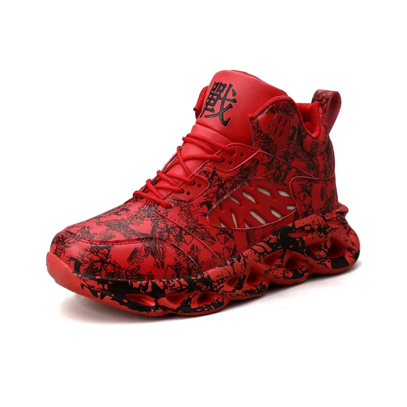 PNKE Anti-Slip And Wear-Resistant Lightweight Height Increasing Mid-Top Chunky Sneakers Men's-9