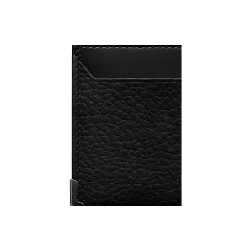 CARTIER Must De Cartier Cow Leather Card Holder Women's Black-4