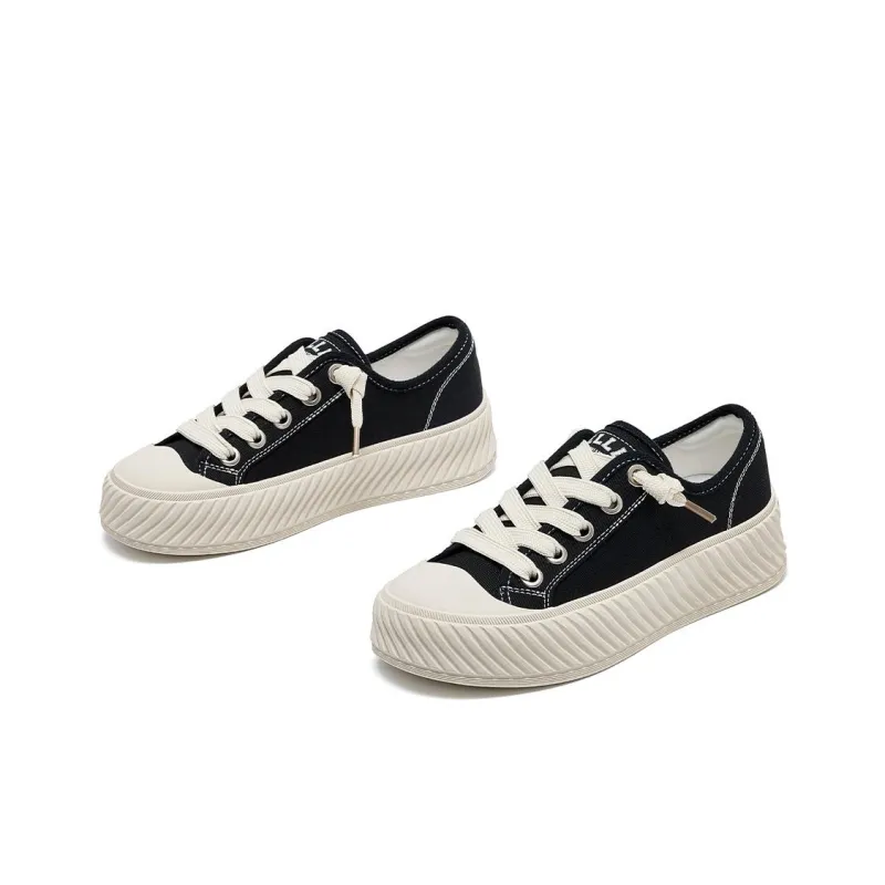 ELLE Abrasion Resistant Low Top Canvas Shoes Women's-1