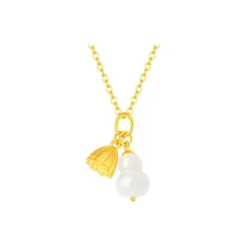 CHINA GOLD Hetian Jade Necklaces White Jade/Pale Greenish White Jade Women's