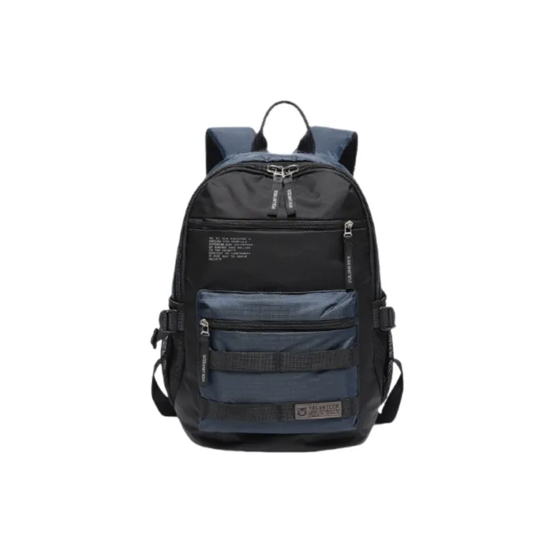 Volunteer Nylon Fabric Backpack Men's Black/Gray/Royal Blue/Green-8